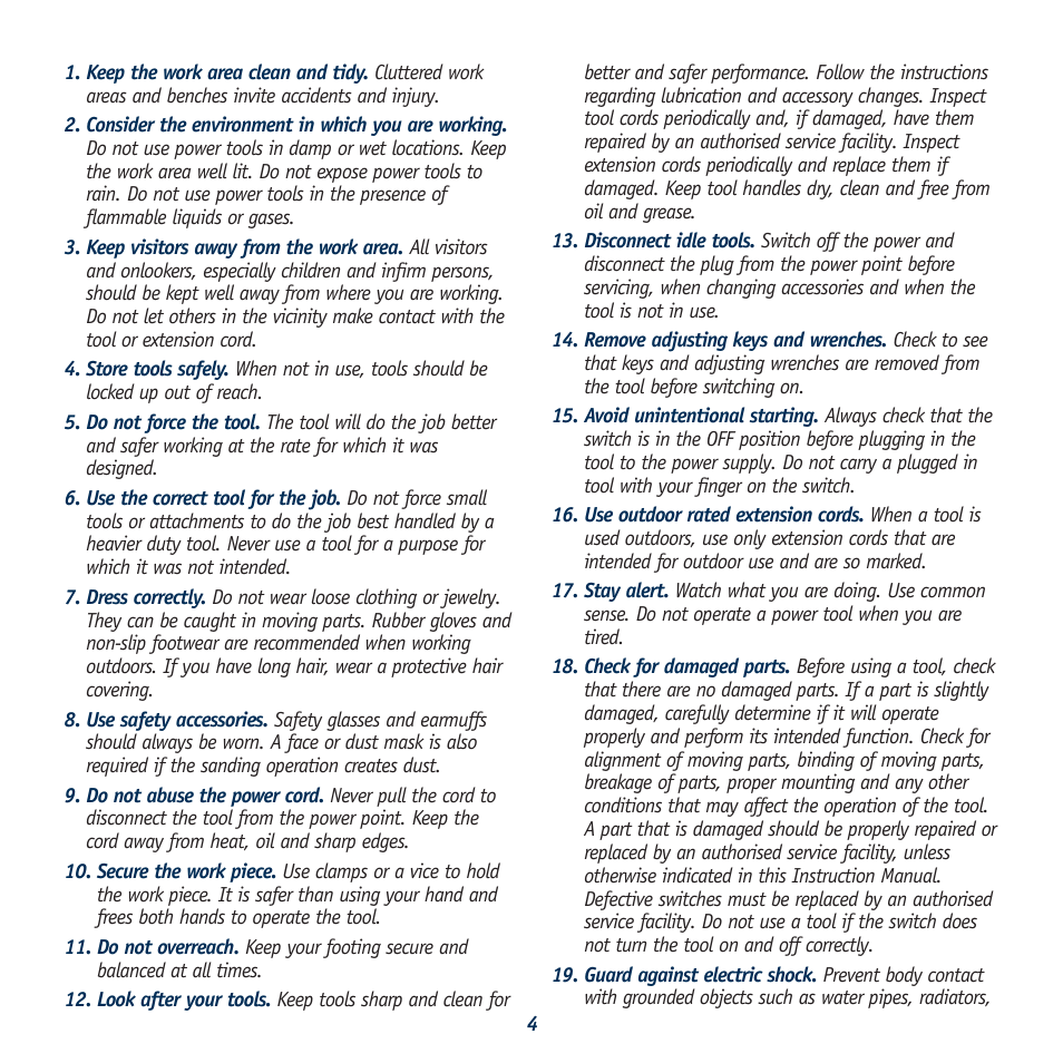 Global Machinery Company BS800 User Manual | Page 4 / 10
