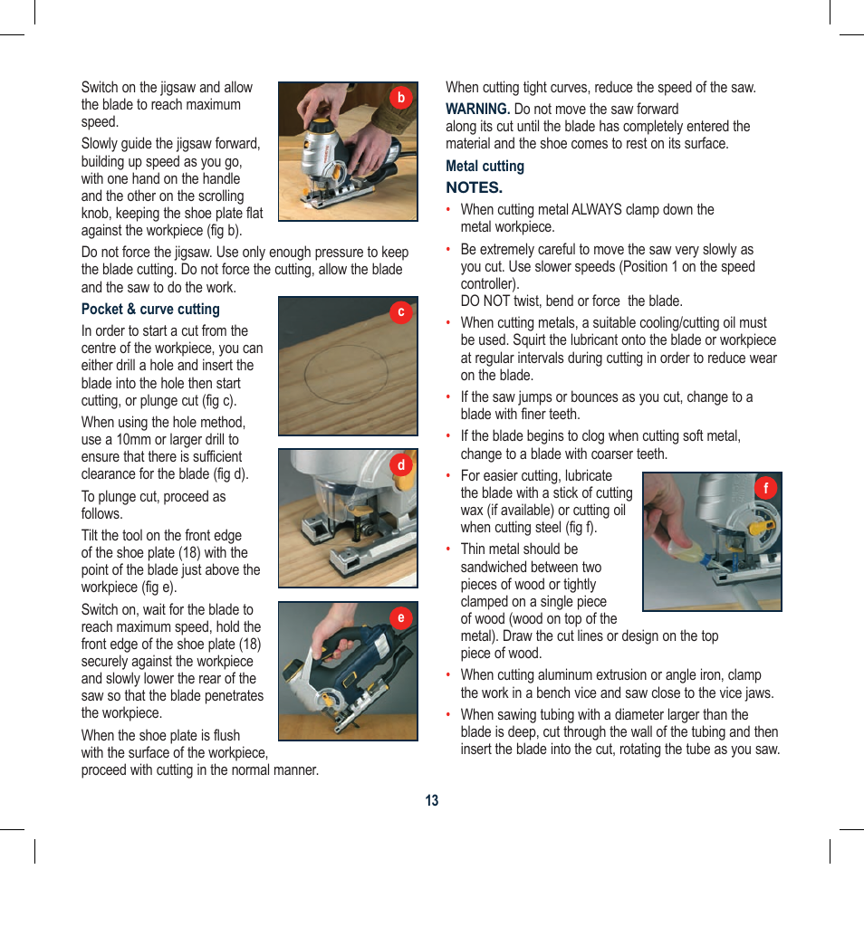 Global Machinery Company SPJ2HM User Manual | Page 13 / 16