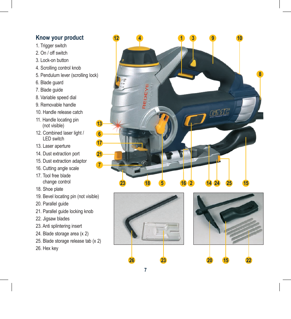Global Machinery Company SPJ2HM User Manual | Page 7 / 16