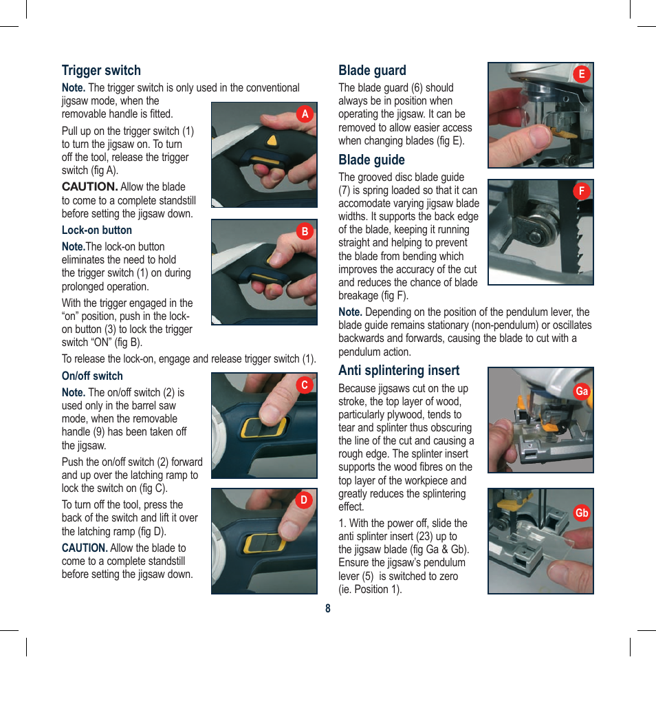 Global Machinery Company SPJ2HM User Manual | Page 8 / 16