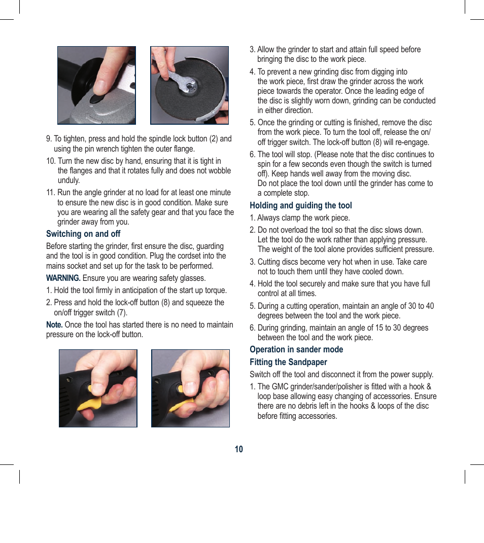 Global Machinery Company POL1450M User Manual | Page 10 / 16