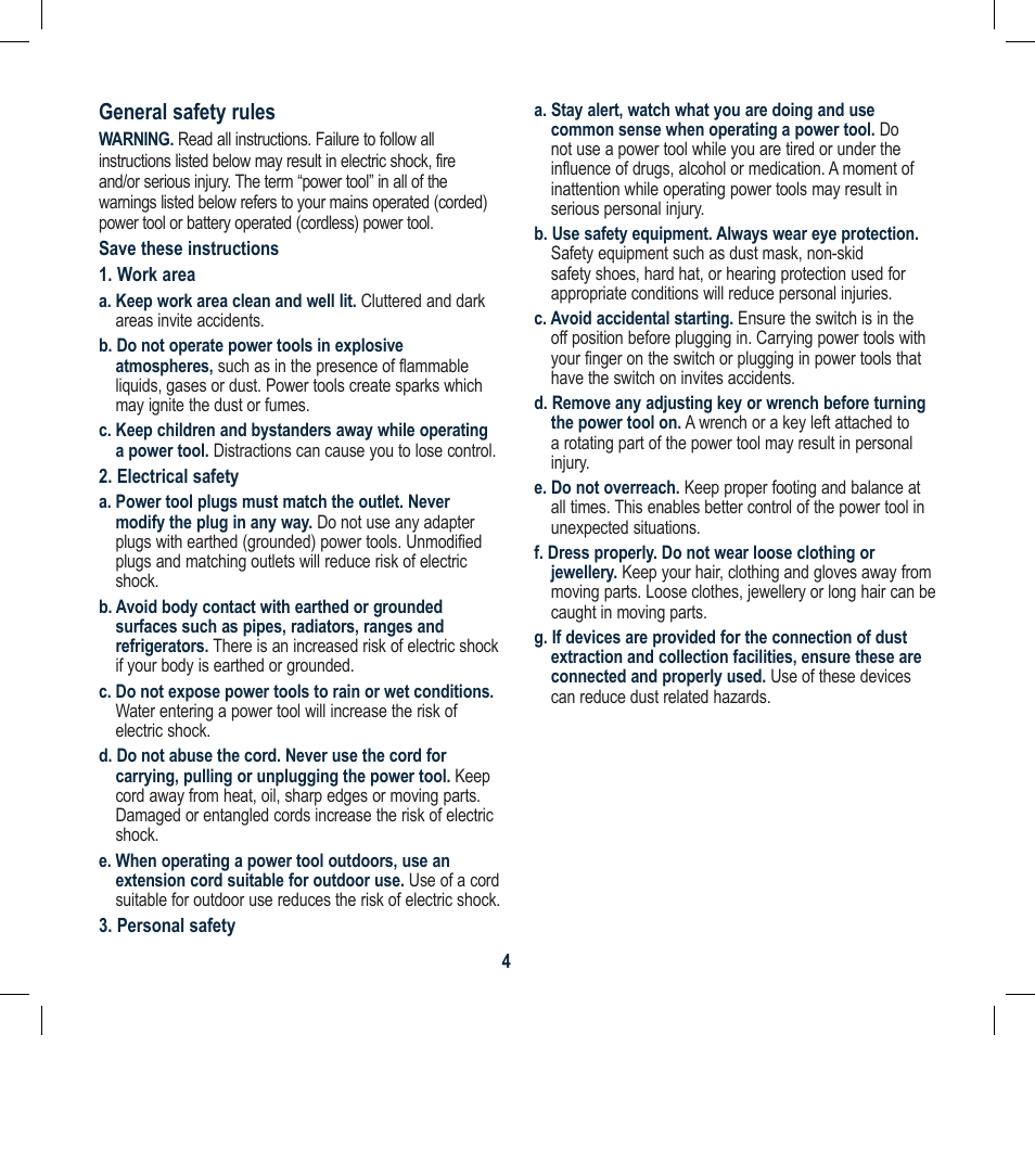 Global Machinery Company POL1450M User Manual | Page 4 / 16