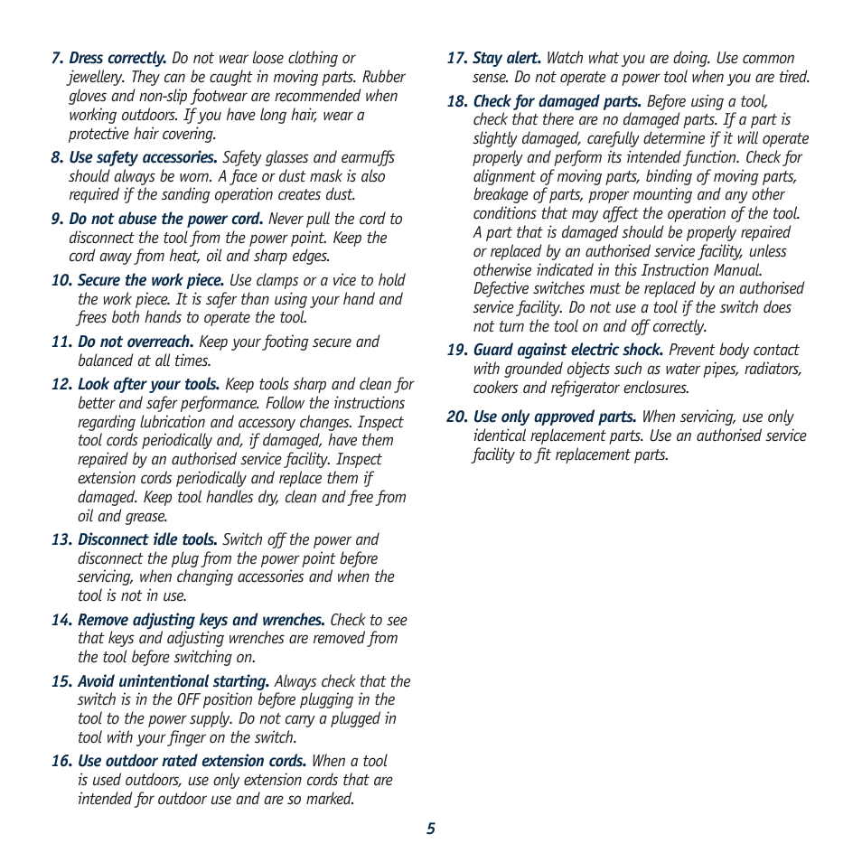 Global Machinery Company LDP13F12 User Manual | Page 5 / 20