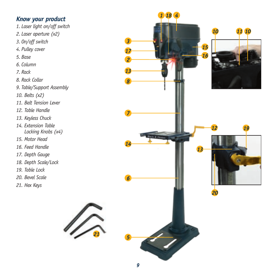 Global Machinery Company LDP13F12 User Manual | Page 9 / 20