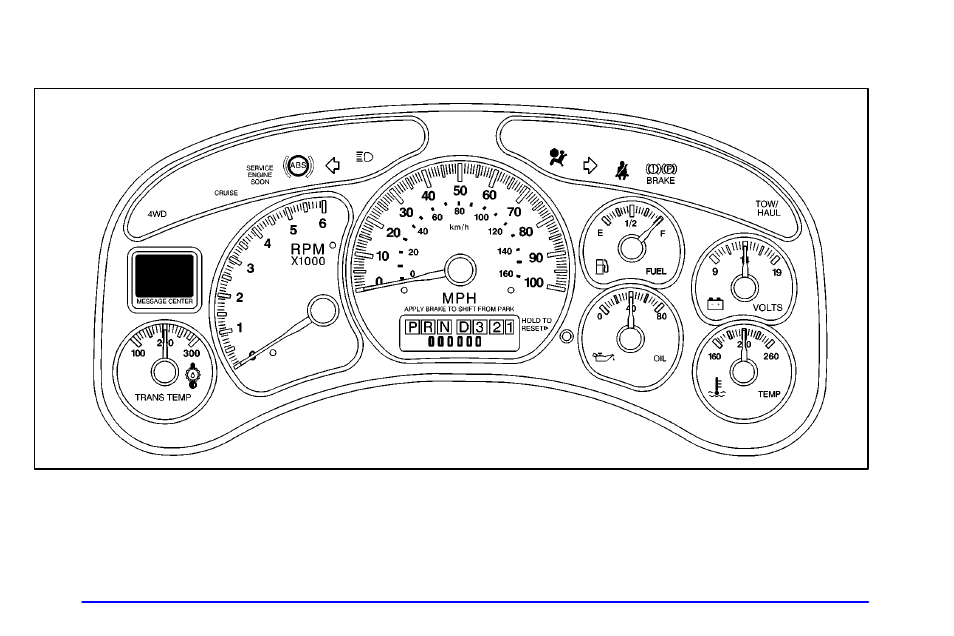 Instrument panel cluster | Global Machinery Company Sierra 1999 User Manual | Page 140 / 432