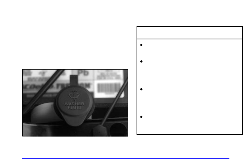 Windshield washer fluid, Notice | Global Machinery Company Sierra 1999 User Manual | Page 331 / 432