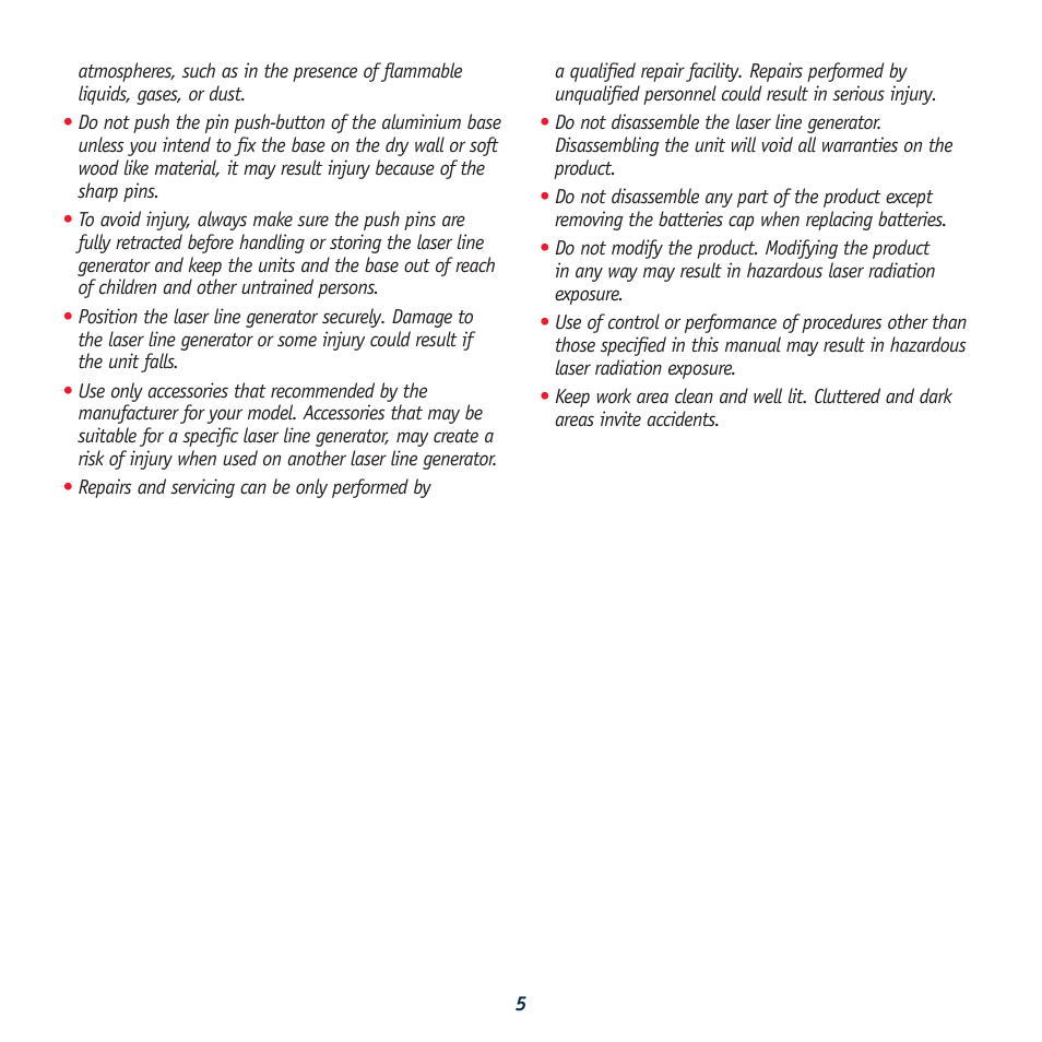 Global Machinery Company LS LINE/REDEYE User Manual | Page 5 / 10