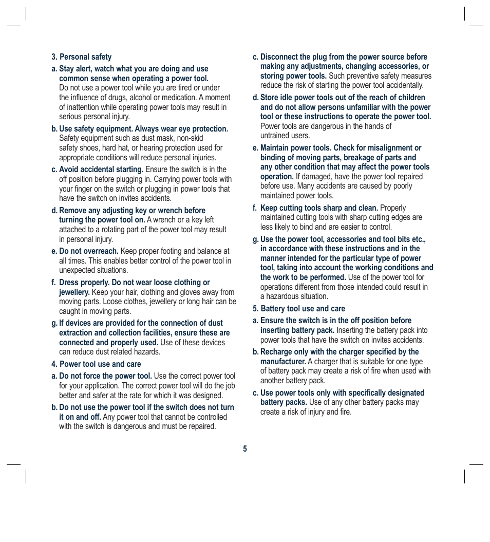 Global Machinery Company ALN18V User Manual | Page 5 / 16