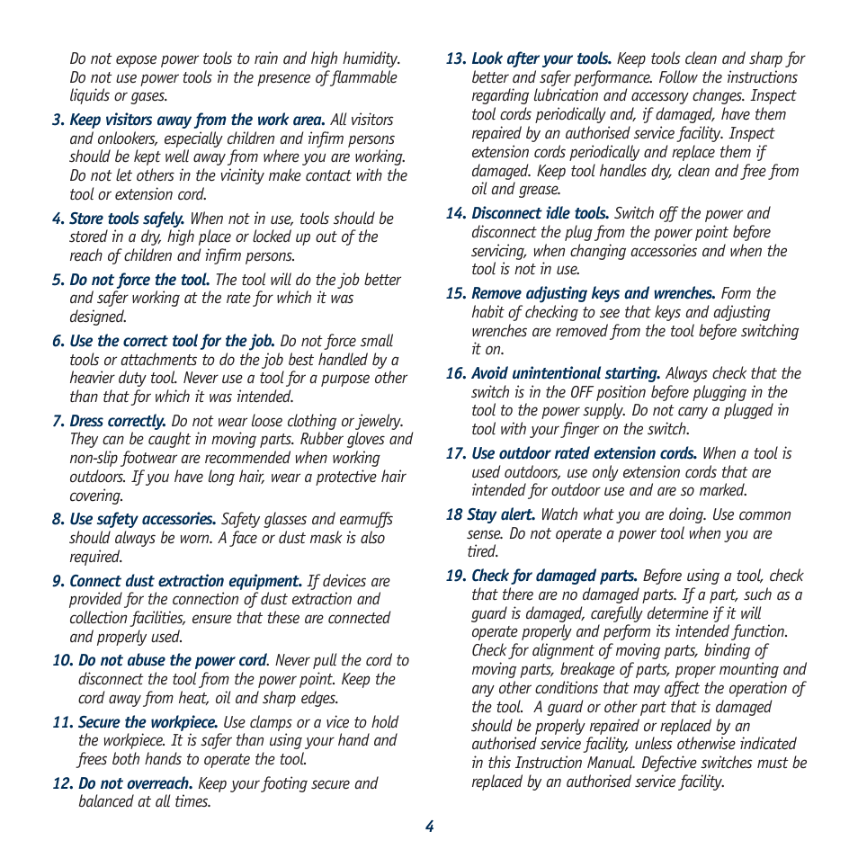 Global Machinery Company BS7 User Manual | Page 4 / 12