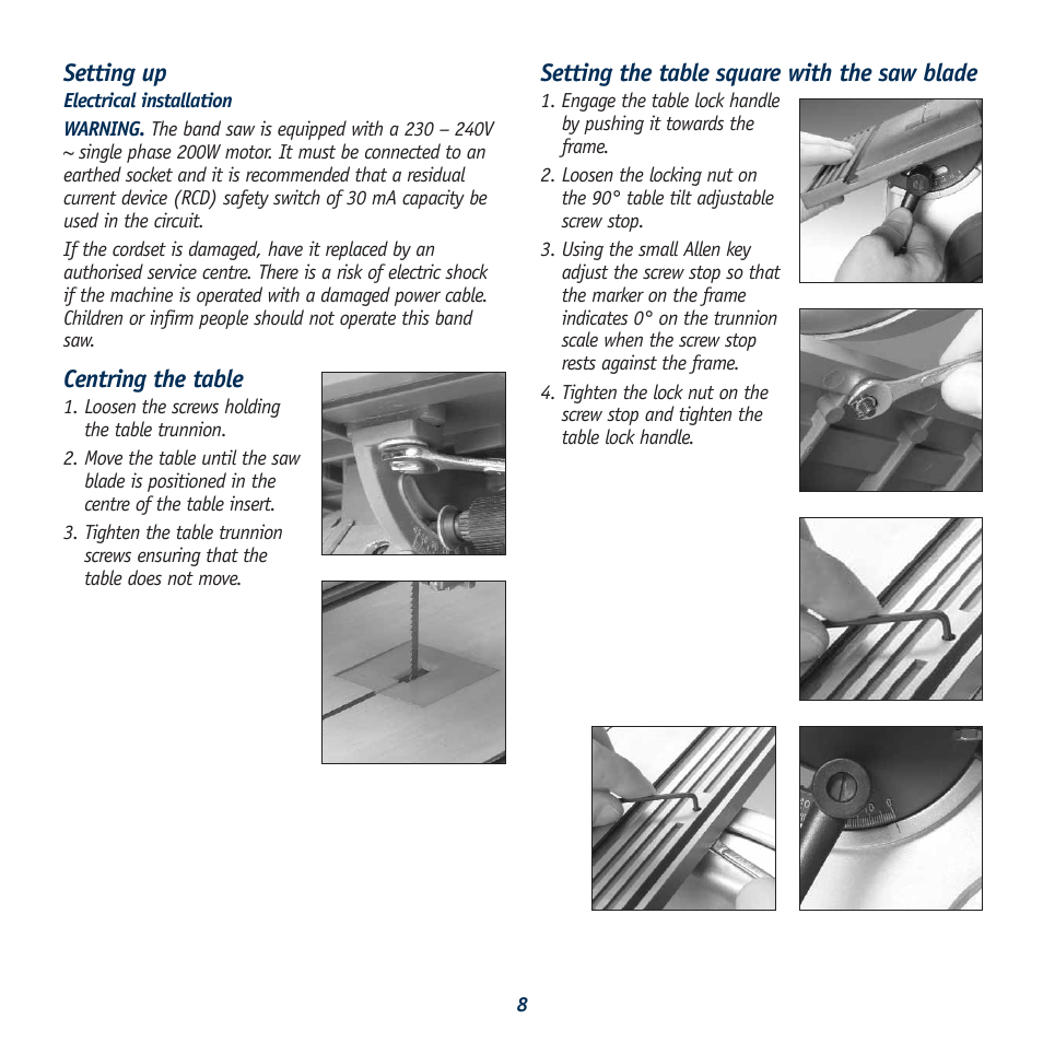 Global Machinery Company BS7 User Manual | Page 8 / 12