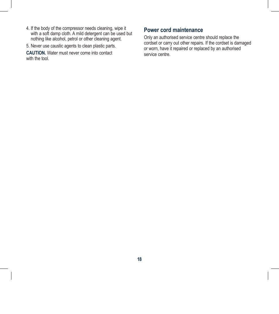 Global Machinery Company 2HP/1600W 32LT DUAL TANK COMPRESSOR WITH REMOVABLE TANK DTC32L User Manual | Page 18 / 21