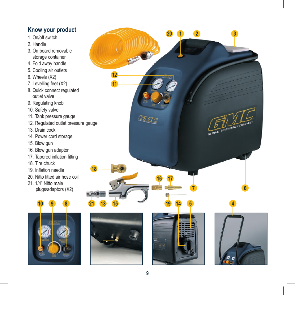 Global Machinery Company MOC6L User Manual | Page 9 / 20