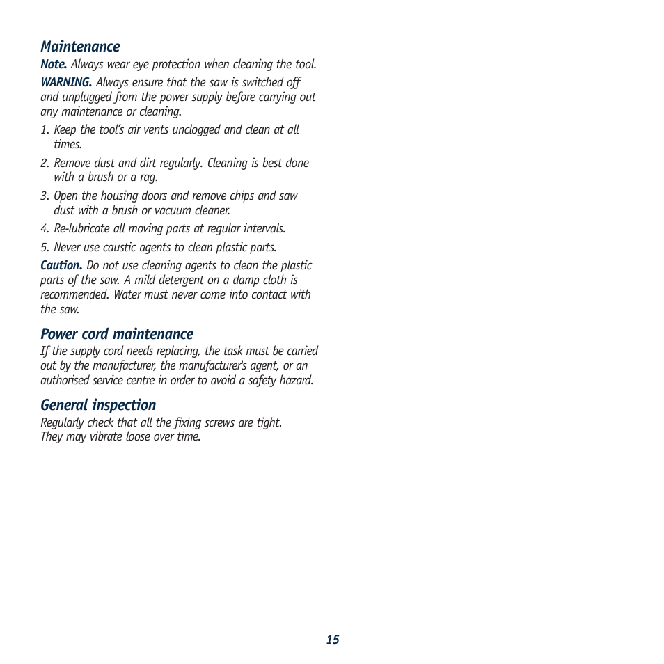 Global Machinery Company LS8B User Manual | Page 15 / 16