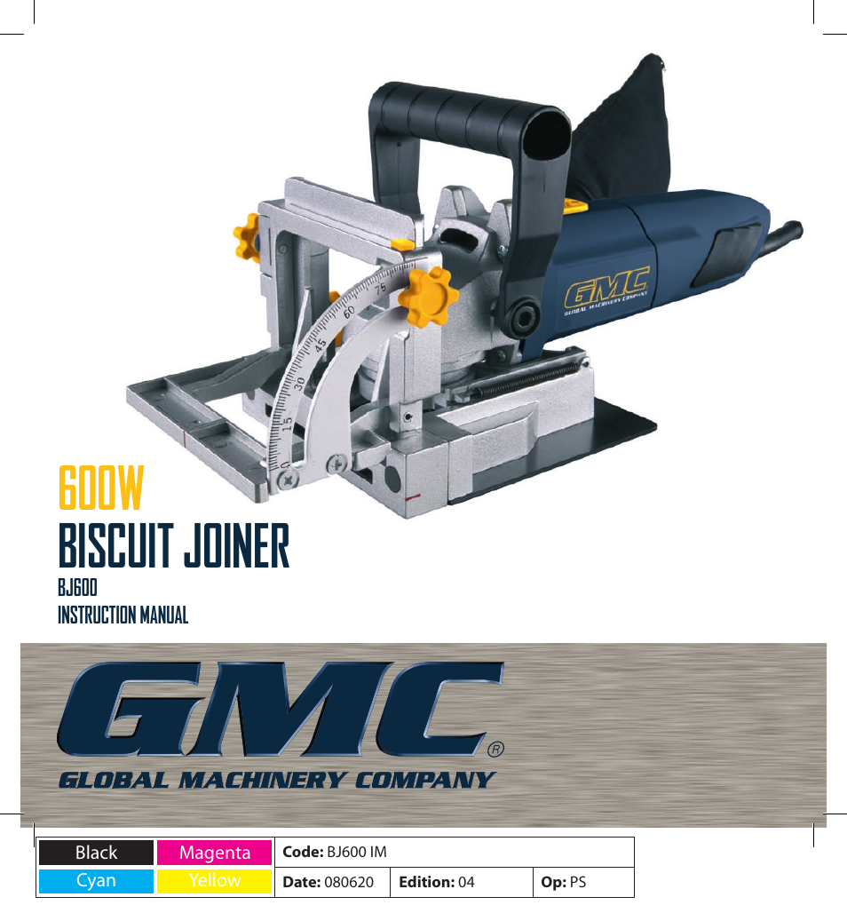 Global Machinery Company BJ600 User Manual | 16 pages