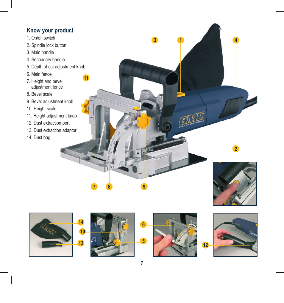 Global Machinery Company BJ600 User Manual | Page 7 / 16