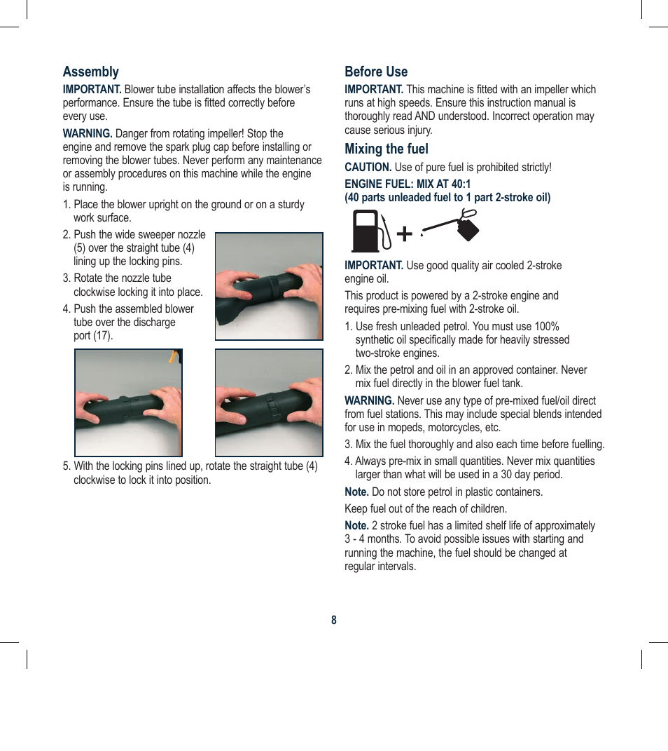 Global Machinery Company BPB41 User Manual | Page 8 / 16