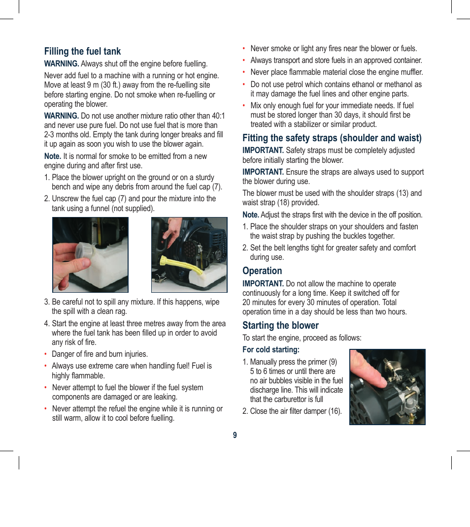 Global Machinery Company BPB41 User Manual | Page 9 / 16
