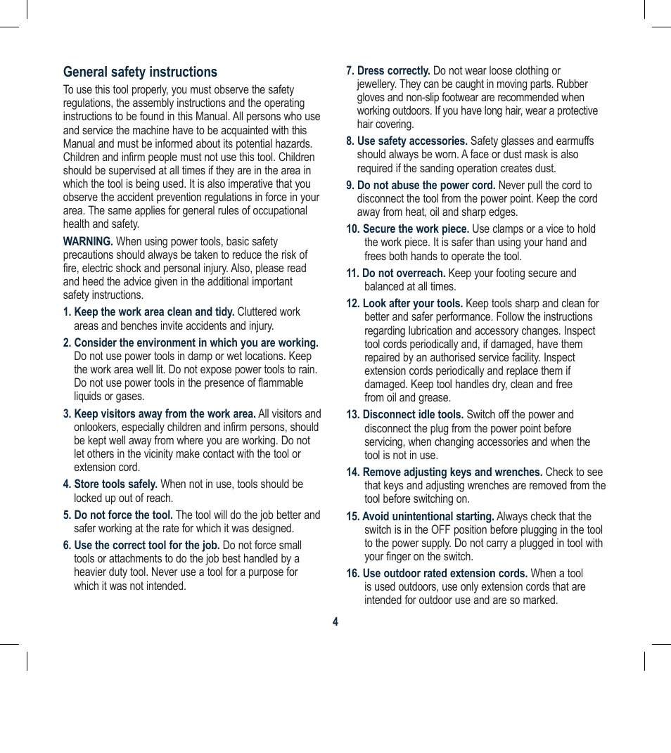Global Machinery Company WTS550 User Manual | Page 4 / 16