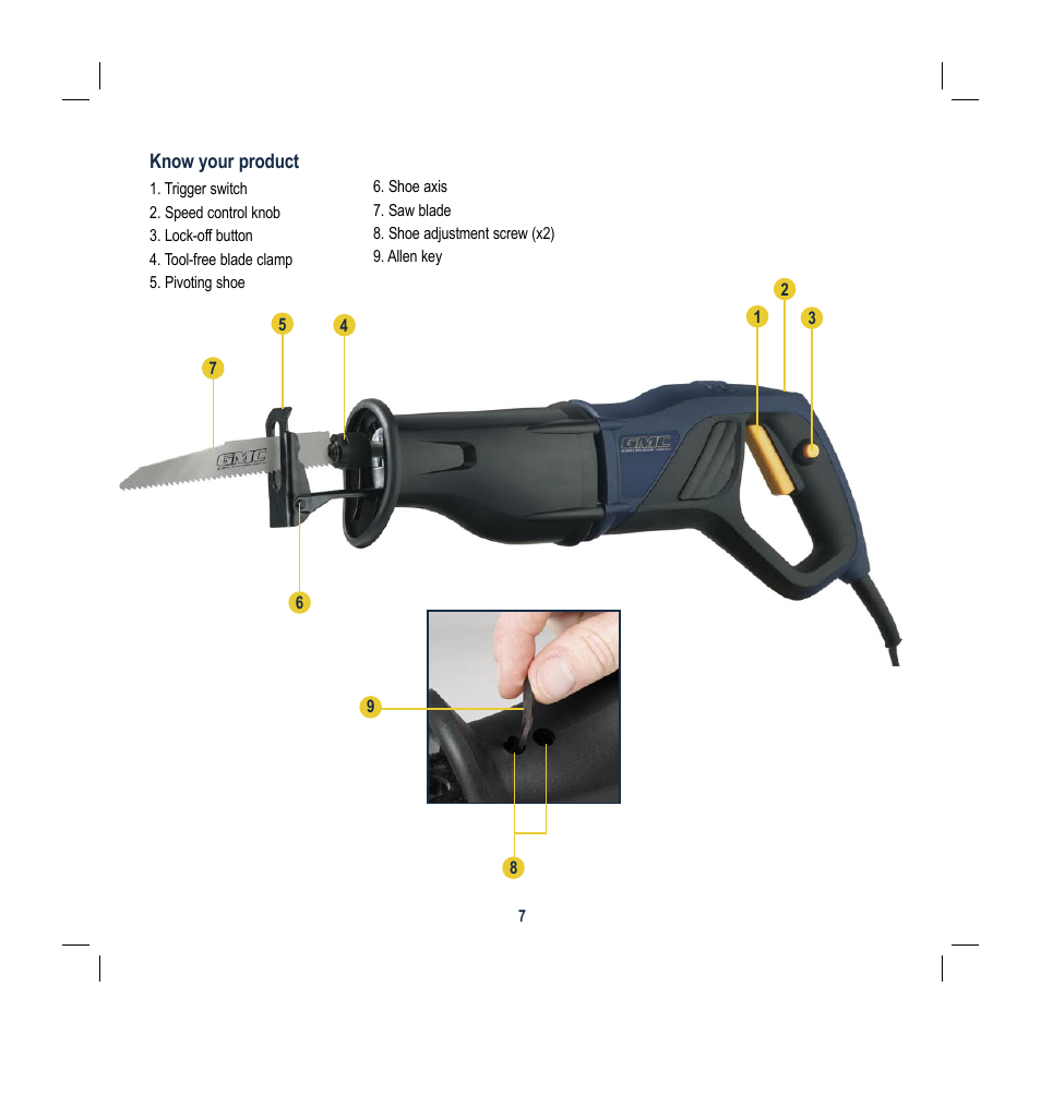 Global Machinery Company MXR56 User Manual | Page 7 / 12