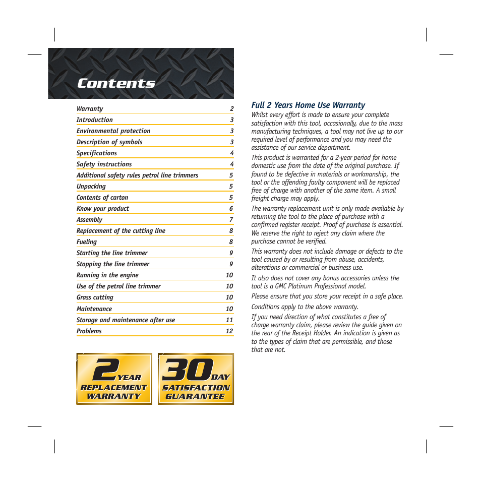 Global Machinery Company GLT25 User Manual | Page 2 / 16