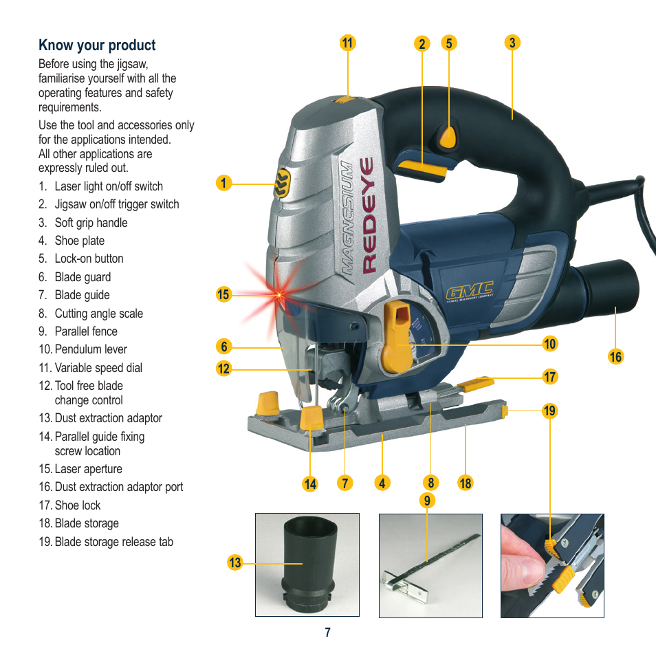 Global Machinery Company LS750P JM User Manual | Page 7 / 12