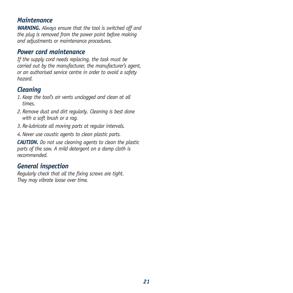 Global Machinery Company REDEYE DB305SMS User Manual | Page 21 / 24