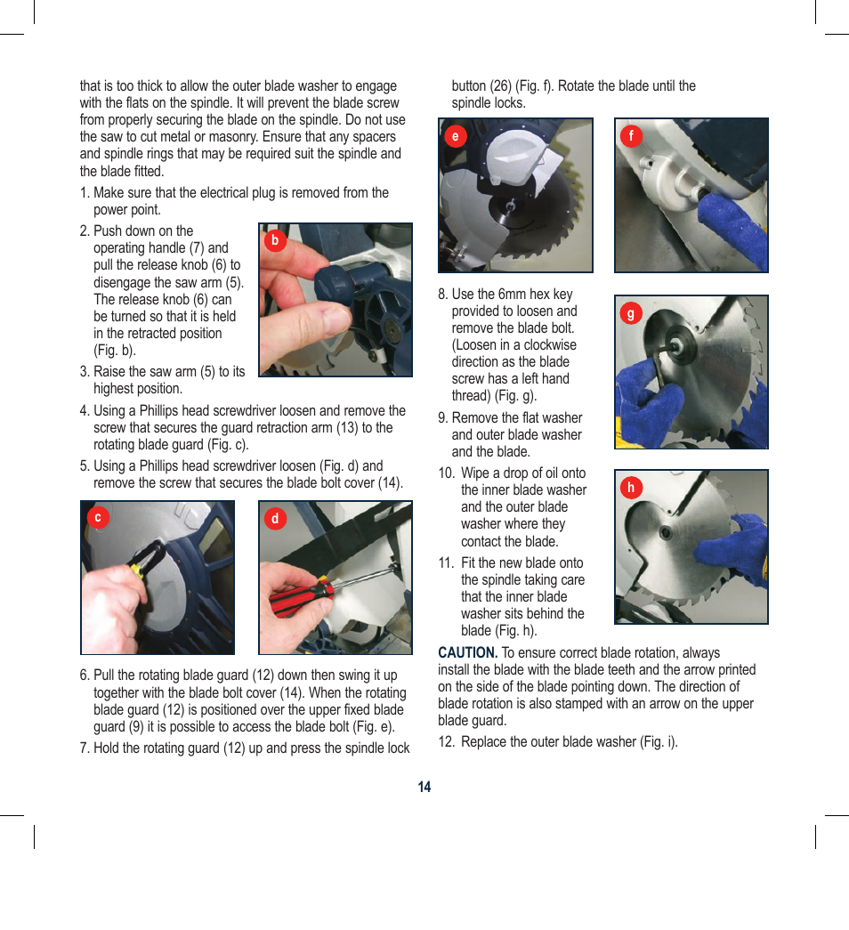 Global Machinery Company CDB305MS User Manual | Page 14 / 20