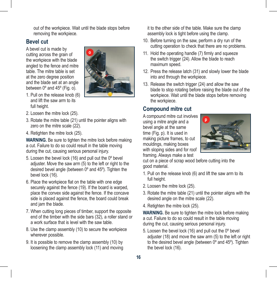 Global Machinery Company CDB305MS User Manual | Page 16 / 20