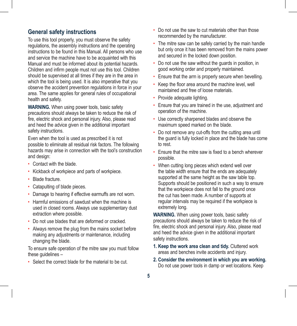 Global Machinery Company CDB305MS User Manual | Page 5 / 20