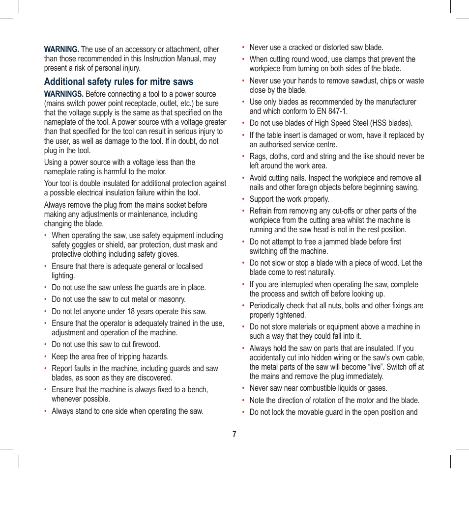 Global Machinery Company CDB305MS User Manual | Page 7 / 20