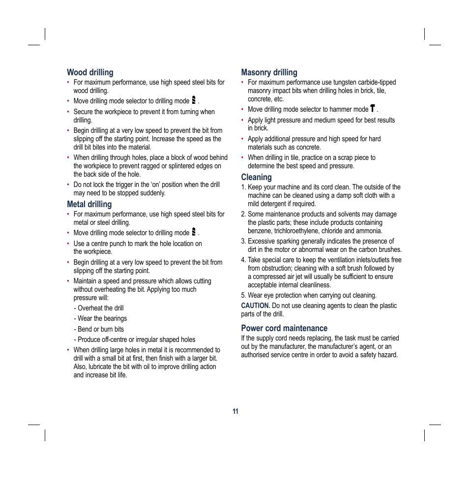 Global Machinery Company MX1G100 User Manual | Page 11 / 12