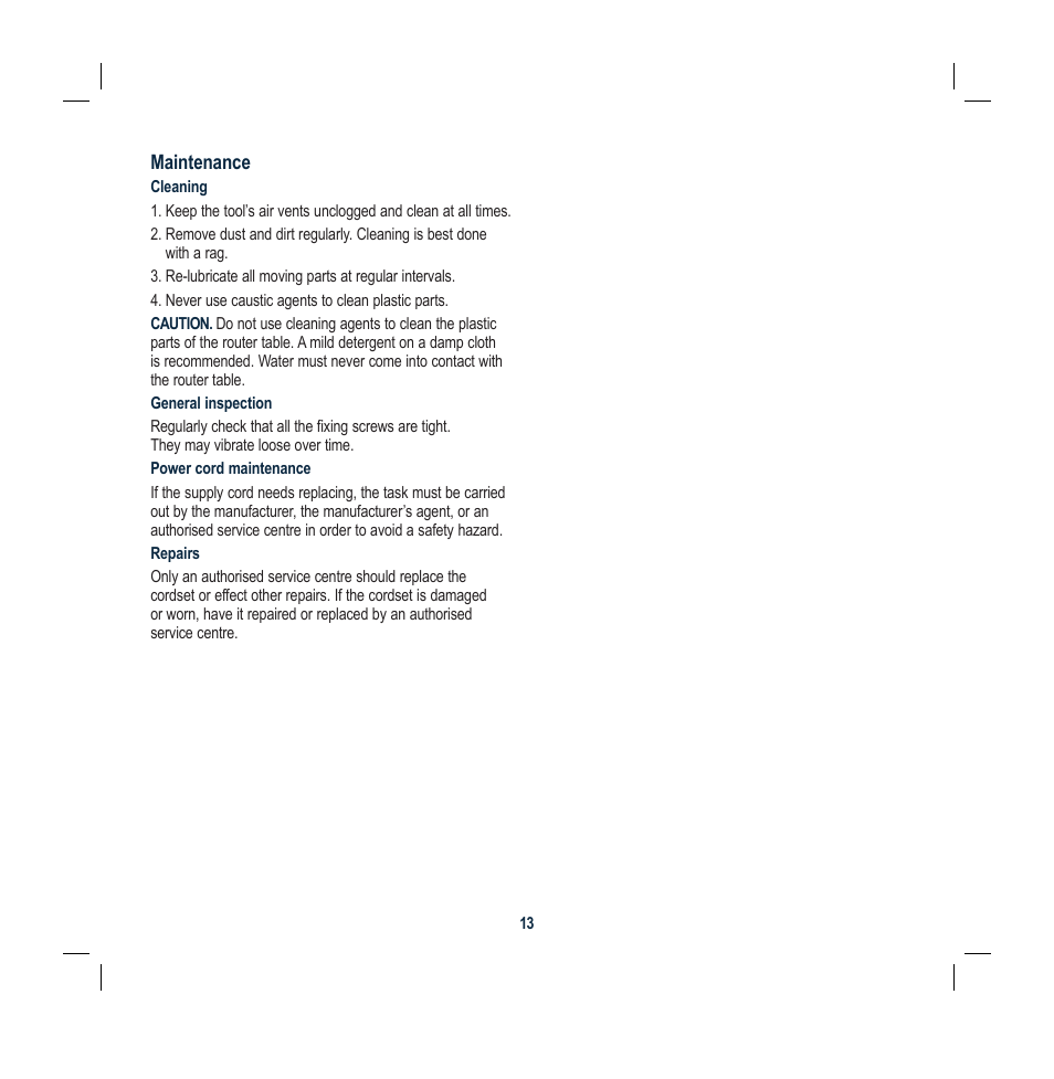 Global Machinery Company RT300 User Manual | Page 13 / 16