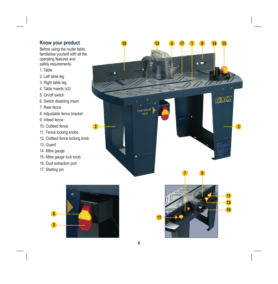 Global Machinery Company RT300 User Manual | Page 8 / 16