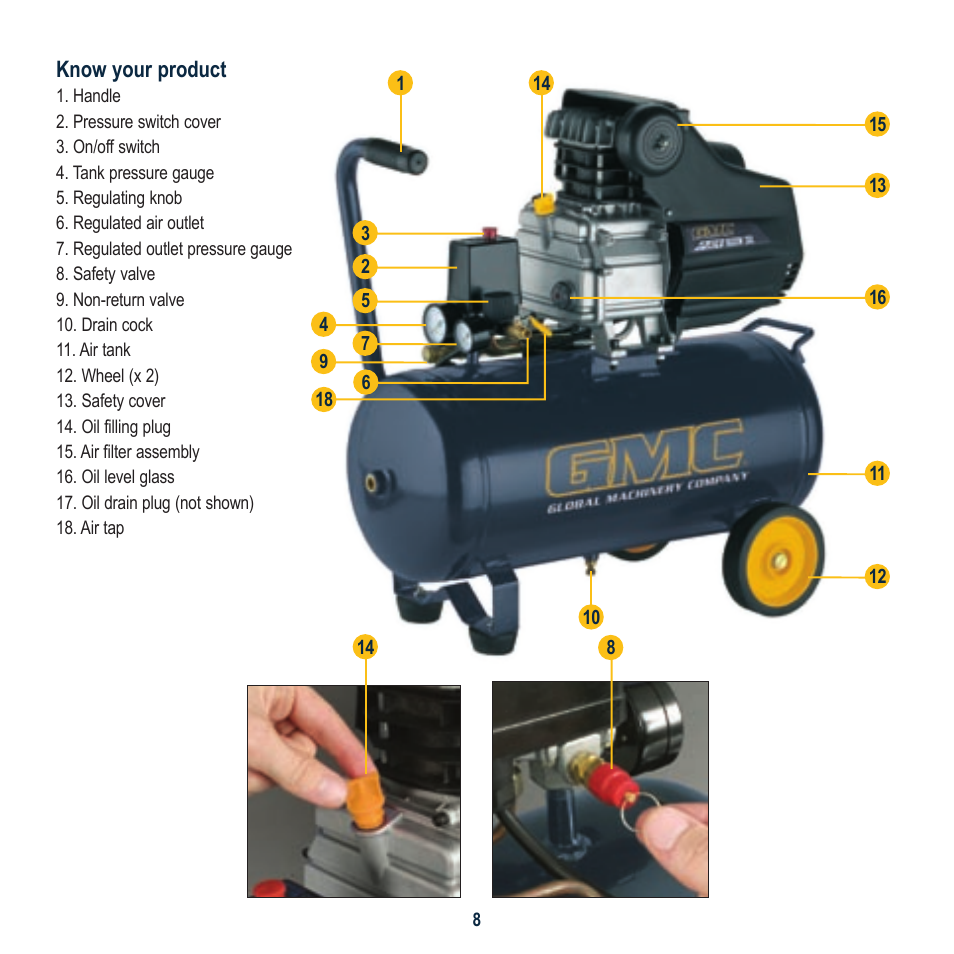 Global Machinery Company EAC30 User Manual | Page 8 / 16