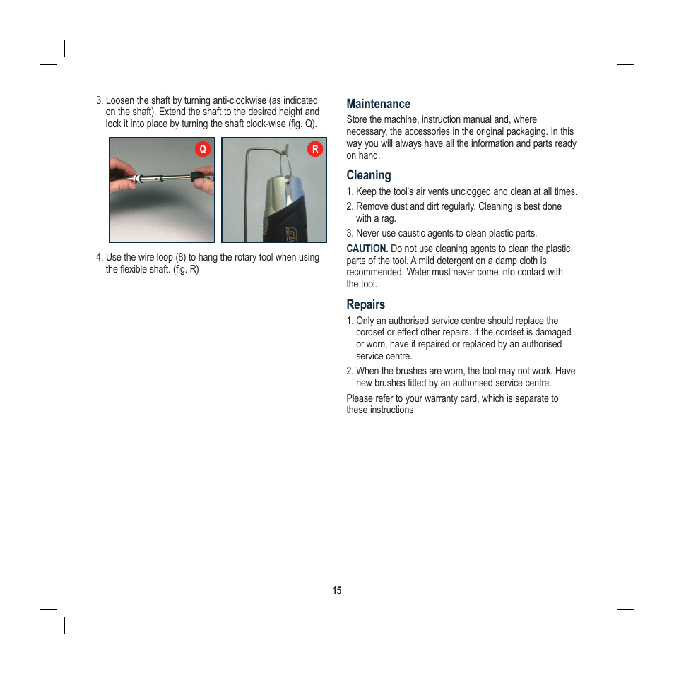 Global Machinery Company DEC004DC User Manual | Page 15 / 16