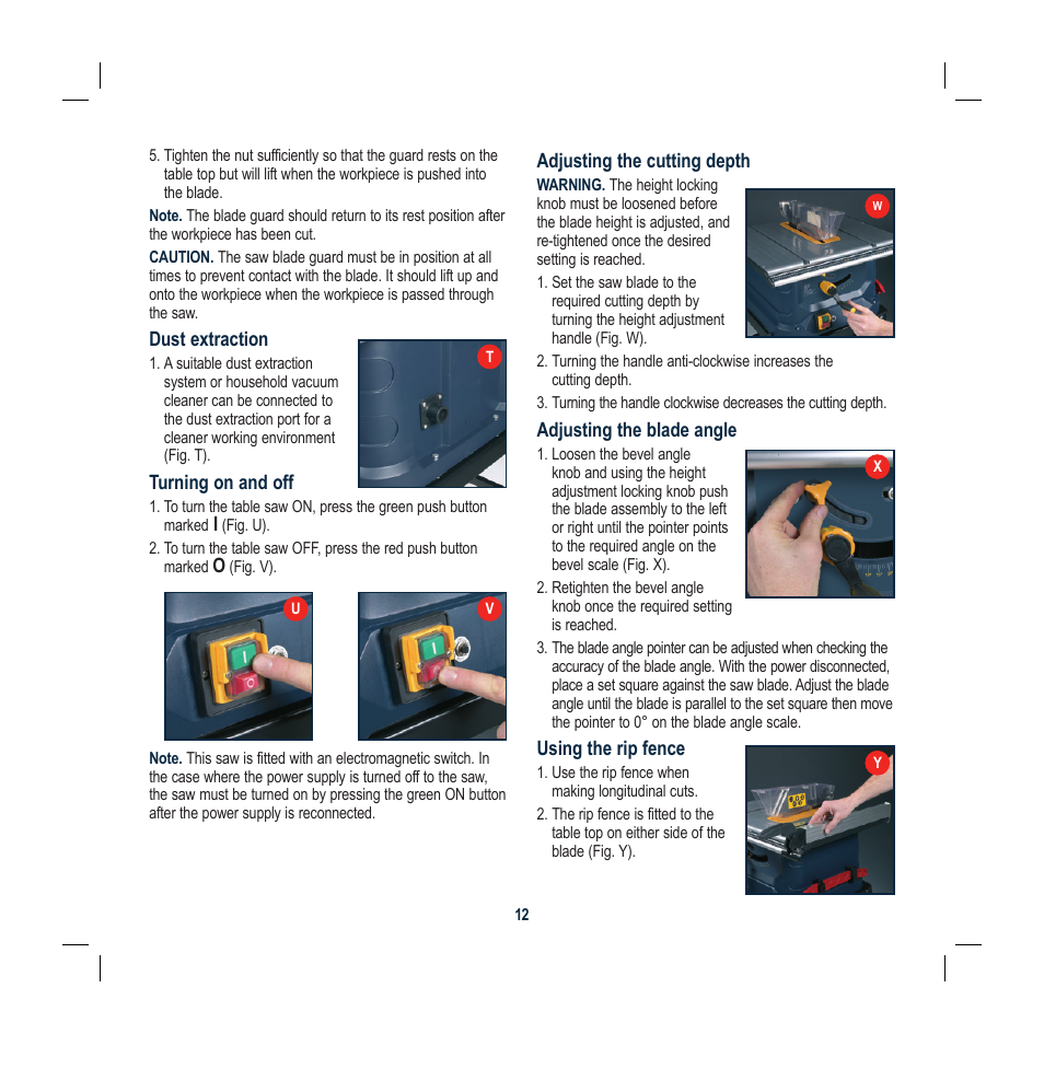 Global Machinery Company TS1800 User Manual | Page 12 / 20