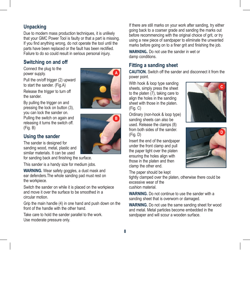 Global Machinery Company OS300 User Manual | Page 8 / 12