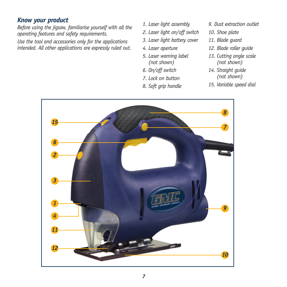 Global Machinery Company LS620SR User Manual | Page 7 / 11