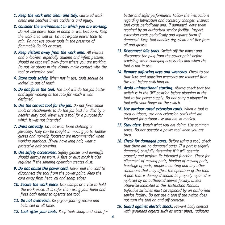 Global Machinery Company BS1000 User Manual | Page 4 / 10