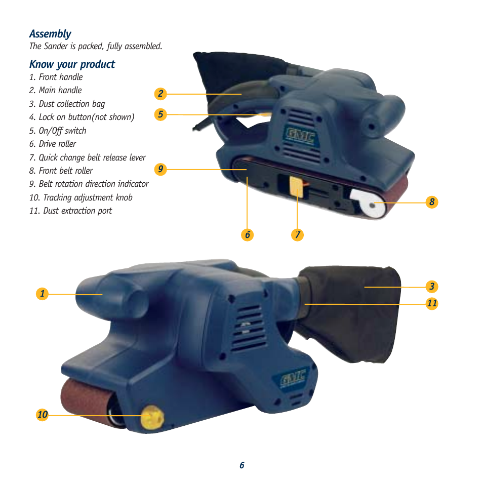 Global Machinery Company BS1000 User Manual | Page 6 / 10