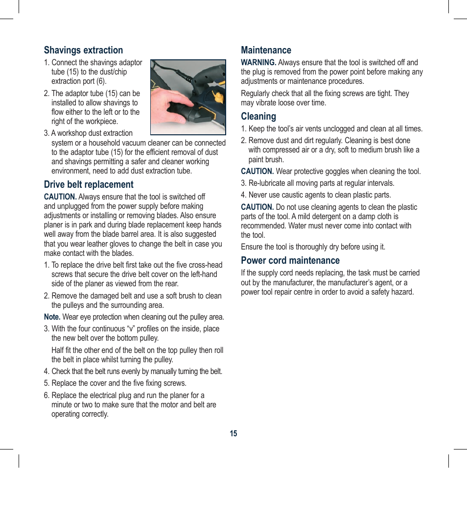 Global Machinery Company 3BVSIPCF User Manual | Page 15 / 16