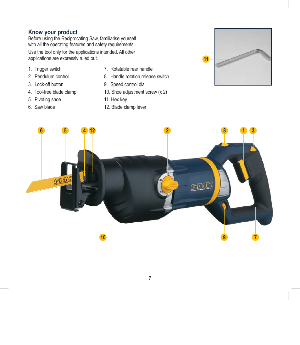Global Machinery Company RC1200 User Manual | Page 7 / 12