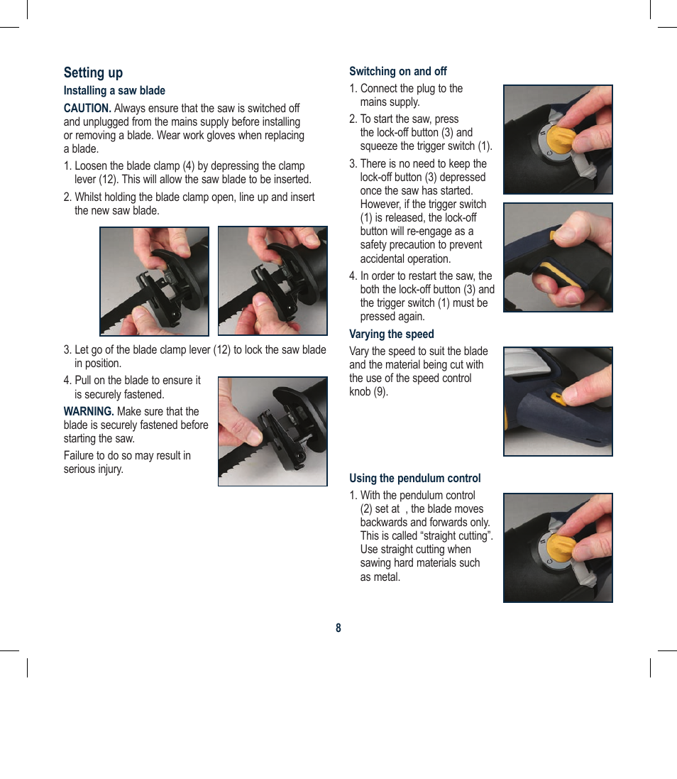 Global Machinery Company RC1200 User Manual | Page 8 / 12