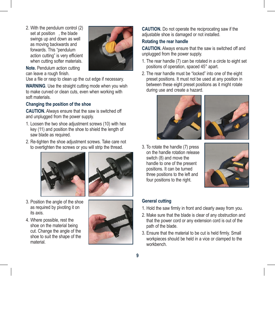 Global Machinery Company RC1200 User Manual | Page 9 / 12