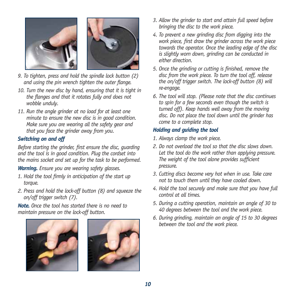Global Machinery Company POL1450 User Manual | Page 10 / 16