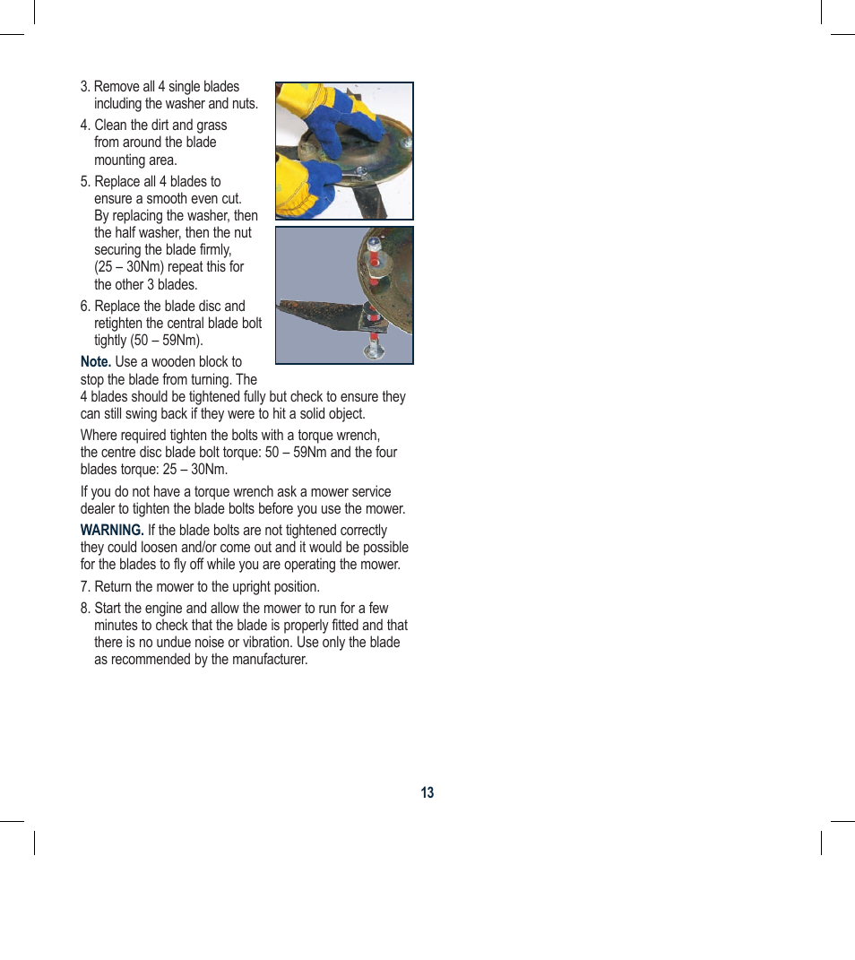 Global Machinery Company RL501A User Manual | Page 13 / 16