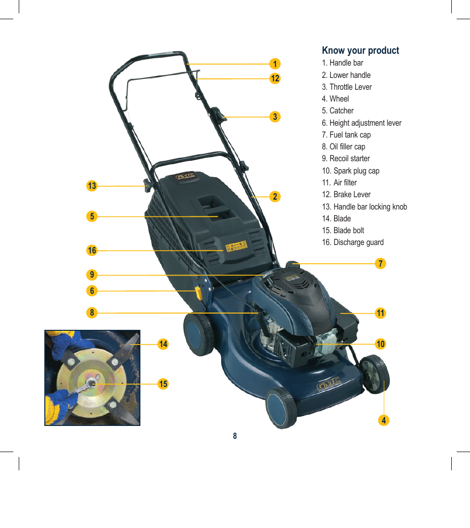 Global Machinery Company RL501A User Manual | Page 8 / 16