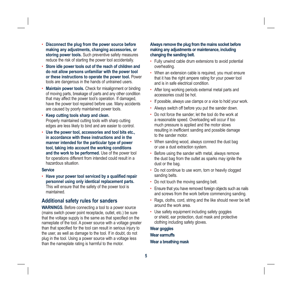 Global Machinery Company BS900M User Manual | Page 5 / 12