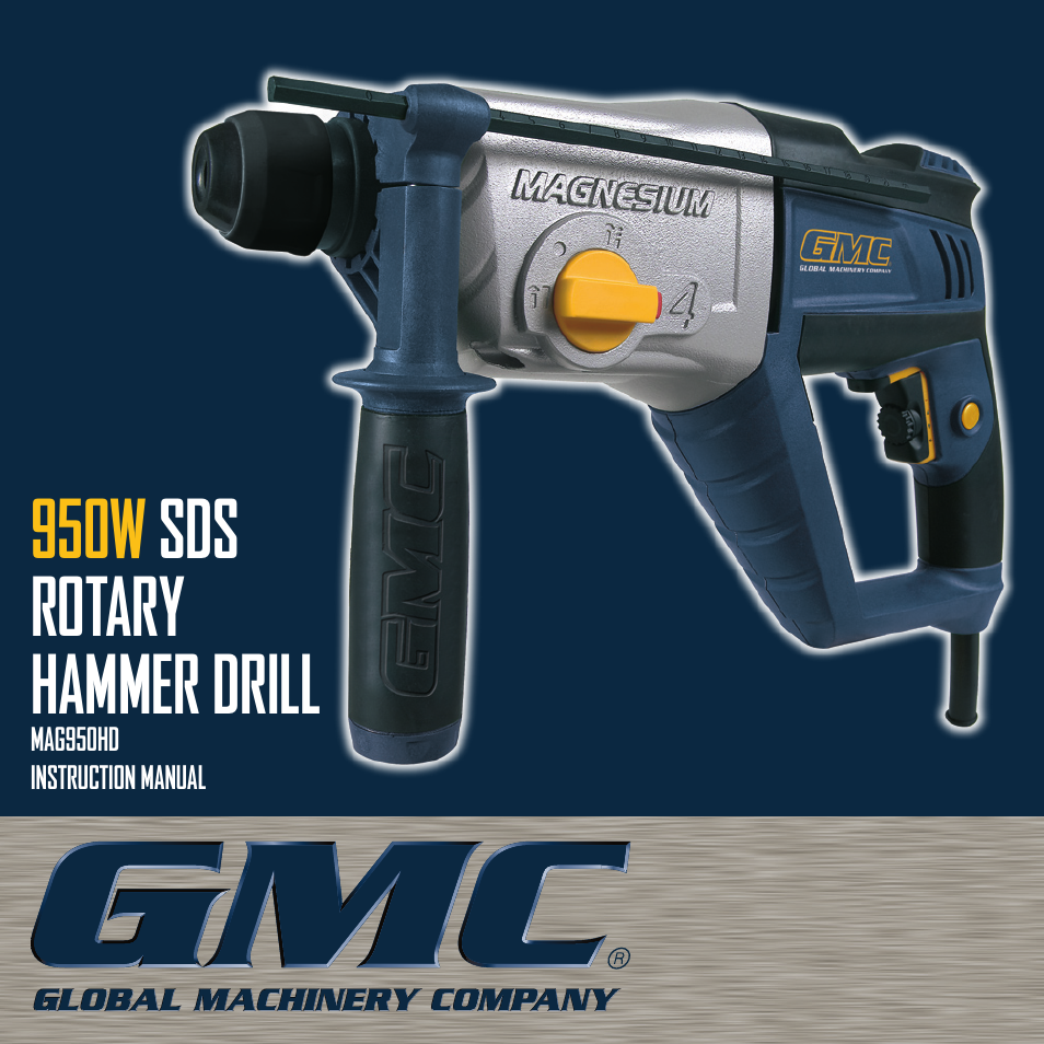 Global Machinery Company MAG950HD User Manual | 12 pages