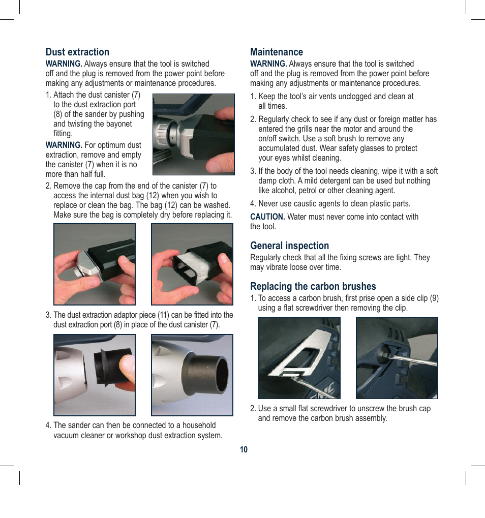 Global Machinery Company ROS150CF User Manual | Page 10 / 12